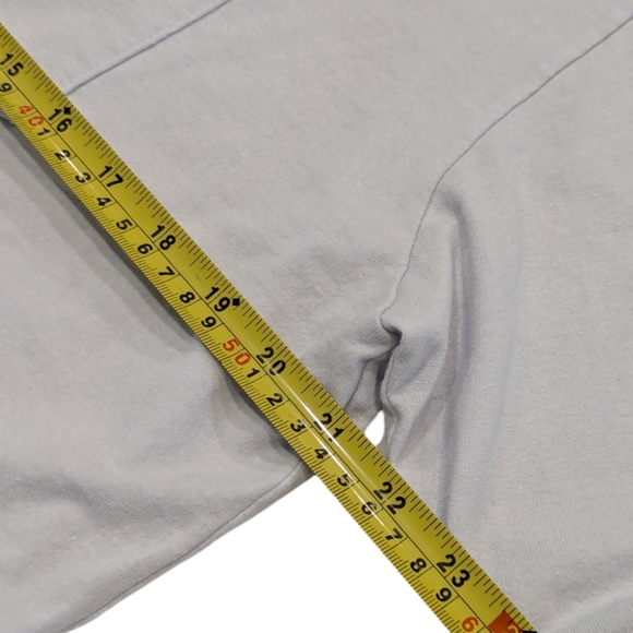 Patagonia Responsibili-tee Light Blue Pocket Shirt Medium - Picture 6 of 8